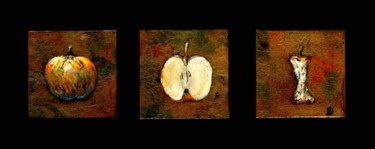 Peinture intitulée "vie d'une pomme-try…" par Koodertdz, Œuvre d'art originale