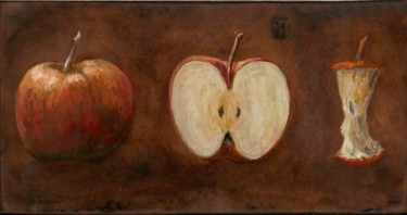 Peinture intitulée "histoire de pomme" par Koodertdz, Œuvre d'art originale