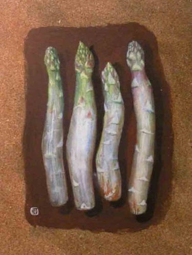 Peinture intitulée "asperges" par Koodertdz, Œuvre d'art originale