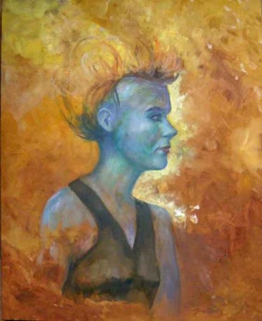 Painting titled "Chloé" by Koodertdz, Original Artwork, Oil