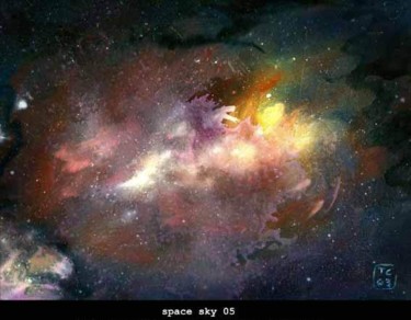 Peinture intitulée "sky 05" par Koodertdz, Œuvre d'art originale
