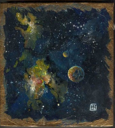 Peinture intitulée "carre de ciel sur m…" par Koodertdz, Œuvre d'art originale