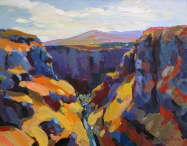 Lori gorge Painting titled "Lori gorge" by Tigran Avetyan, Original Art, Oil