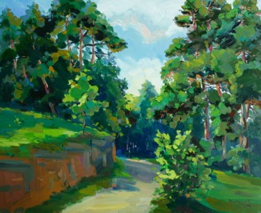 Pintura intitulada "Forest" por Tigran Avetyan, Obras de arte originais, Óleo