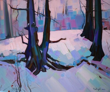 Peinture intitulée "Winter" par Tigran Avetyan, Œuvre d'art originale, Huile