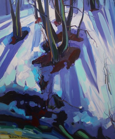 Pintura intitulada "Winter mood_3" por Tigran Avetyan, Obras de arte originais, Óleo