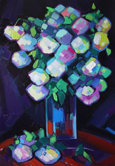 Malerei mit dem Titel "Flowers_3" von Tigran Avetyan, Original-Kunstwerk, Öl