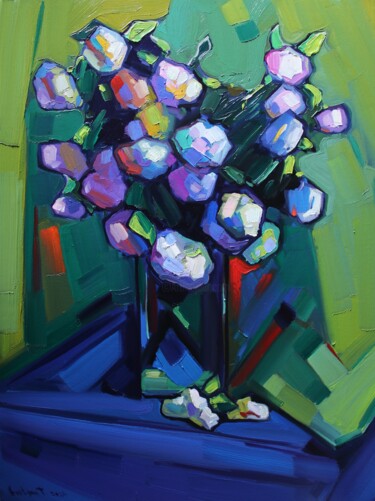 Peinture intitulée "Flowers _6" par Tigran Avetyan, Œuvre d'art originale, Huile