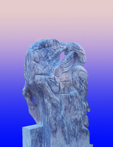 Скульптура под названием "Pegas 2" - Tigran Harutyunyan, Подлинное произведение искусства, Камень