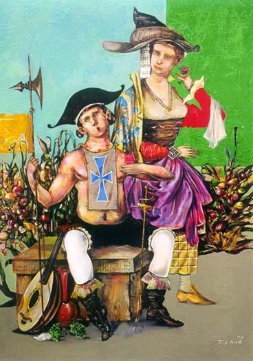 Painting titled "Rome General Capitan" by Tigran Harutyunyan, Original Artwork, Oil