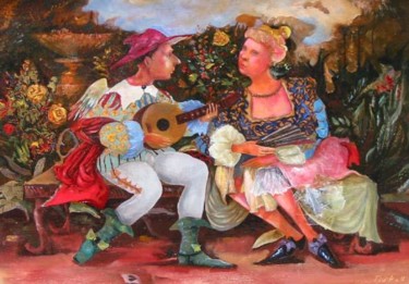 Malerei mit dem Titel "For You" von Tigran Harutyunyan, Original-Kunstwerk, Öl