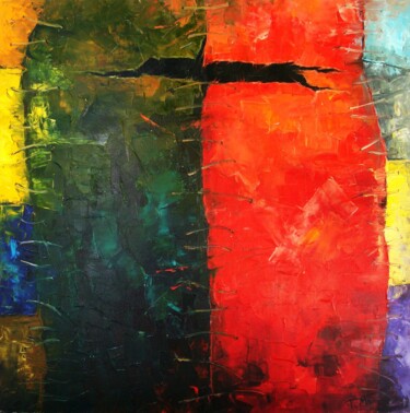 Ζωγραφική με τίτλο "Wisdom and Feelings" από Tigran Mamikonyan, Αυθεντικά έργα τέχνης, Λάδι Τοποθετήθηκε στο Ξύλινο φορείο σ…