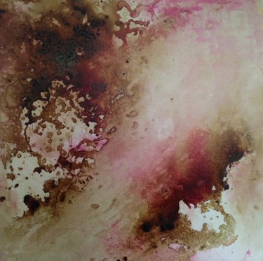 Painting titled "Coffee stain 2" by Tigrane Porte, Original Artwork, Acrylic
