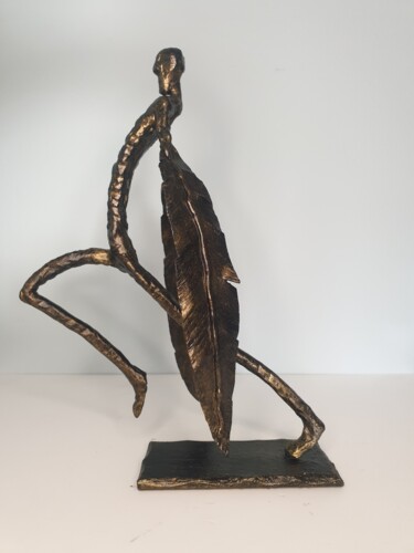 Sculpture titled "Wings" by Tihomir Sarajčić, Original Artwork, Metals