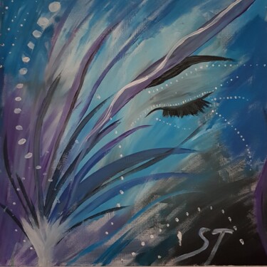 Painting titled "Blue Dream" by Tijana Stankovic, Original Artwork, Acrylic