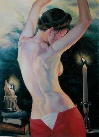 Pintura intitulada "óleo sobre tela" por Svetlana Tikhomirova, Obras de arte originais