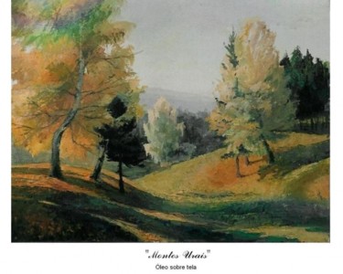 Painting titled "Outono russo" by Svetlana Tikhomirova, Original Artwork