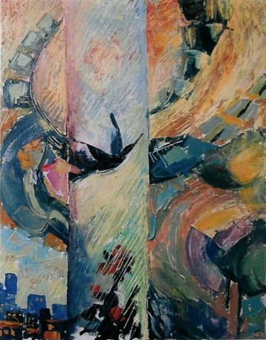 Painting titled "Sonho n 5" by Svetlana Tikhomirova, Original Artwork
