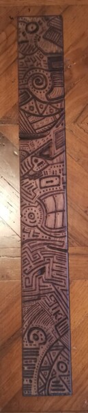 Sculpture intitulée "Token #1" par Tiki Andrea Antonio Ricchiuti, Œuvre d'art originale, Gravure
