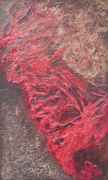Peinture intitulée "Pyrique I 2008" par Halima Echaoui, Œuvre d'art originale