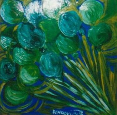 Peinture intitulée "Ballons 1" par Halima Echaoui, Œuvre d'art originale