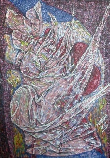 Peinture intitulée "Dance berbère  Hali…" par Halima Echaoui, Œuvre d'art originale