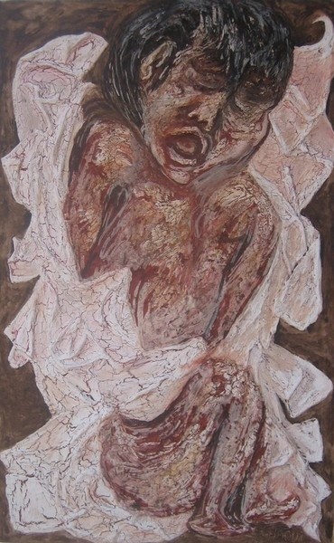 Peinture intitulée "Elan II" par Halima Echaoui, Œuvre d'art originale