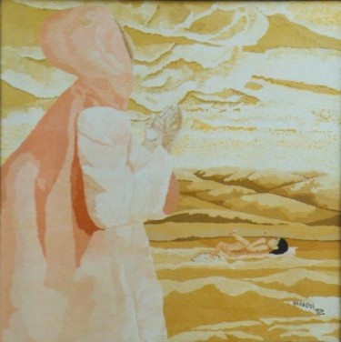 Peinture intitulée "Hajjar  Halima Chao…" par Halima Echaoui, Œuvre d'art originale