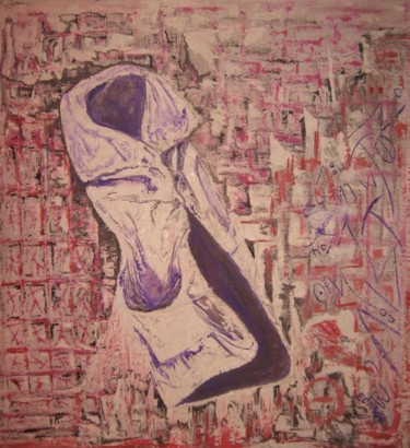 Peinture intitulée "Manchot II : Bolimi…" par Halima Echaoui, Œuvre d'art originale