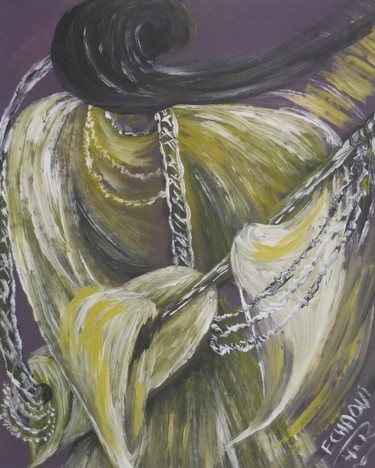Peinture intitulée "Trance  III Halima…" par Halima Echaoui, Œuvre d'art originale