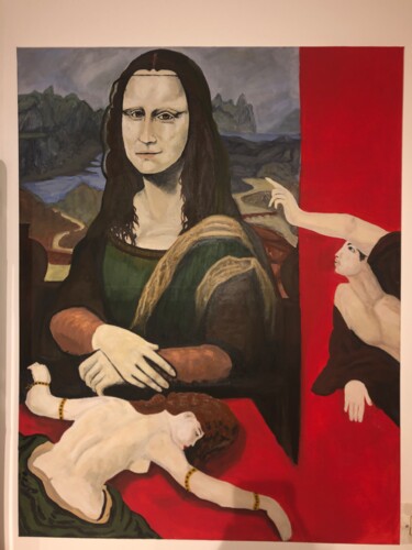 Pittura intitolato "Soumission à l’art." da Grégoire Tillac, Opera d'arte originale, Acrilico Montato su Telaio per barella…