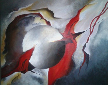 Peinture intitulée "astralement-votre-8…" par Tilou, Œuvre d'art originale, Huile