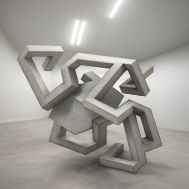 Цифровое искусство под названием "Crawling Down Cahue…" - Tim Cutler, Подлинное произведение искусства, бетон