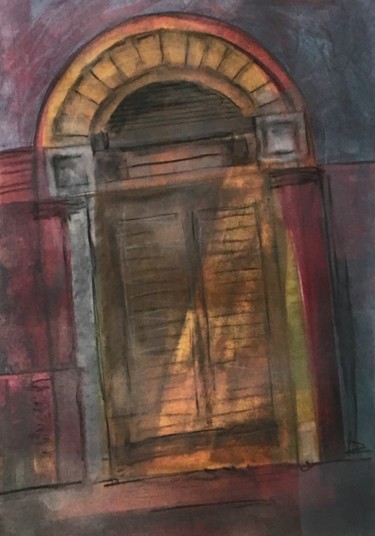 Ζωγραφική με τίτλο "Doorway to Balad" από Tim Malone, Αυθεντικά έργα τέχνης, Ακρυλικό