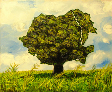 Painting titled "copacul-unirii-2.jpg" by Timofei Gorea, Original Artwork