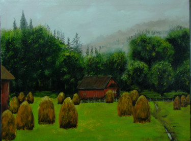 Painting titled "transilvania" by Timofei Gorea, Original Artwork, Oil