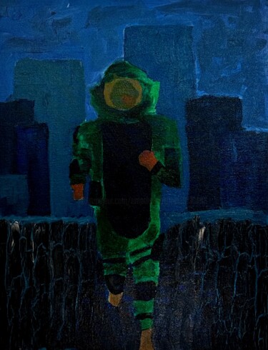 Pintura titulada "Running To Danger" por Timothy Colomer, Obra de arte original, Acrílico Montado en Bastidor de camilla de…