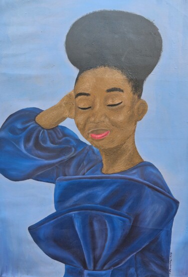 Pintura titulada "Resilient Reflectio…" por Timothy Olaniyi, Obra de arte original, Acrílico