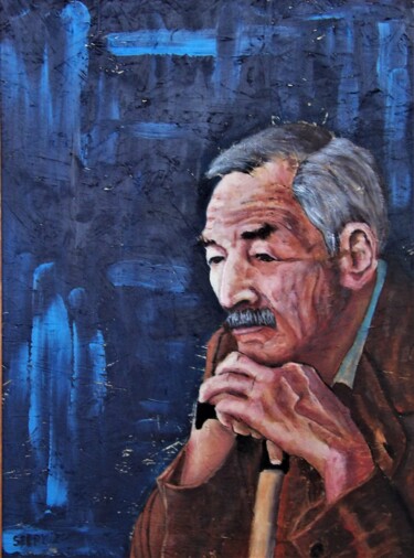 Peinture intitulée "The Cane" par Timothy Seery, Œuvre d'art originale, Acrylique Monté sur Panneau de bois