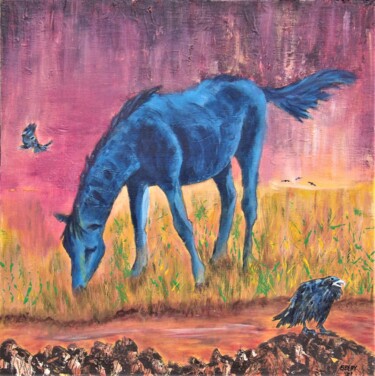 Painting titled "Pastoral" by Timothy Seery, Original Artwork, Acrylic Mounted on Wood Panel