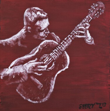 Картина под названием "Classical guitar" - Timothy Seery, Подлинное произведение искусства, Акрил
