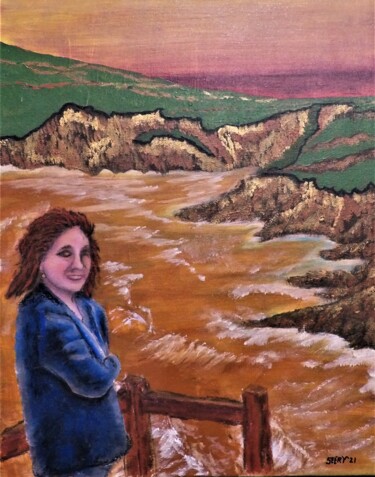 Pintura titulada "Sunset Bay" por Timothy Seery, Obra de arte original, Pastel