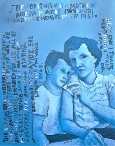 Malerei mit dem Titel "Mom n Me" von Timothy Seery, Original-Kunstwerk, Acryl