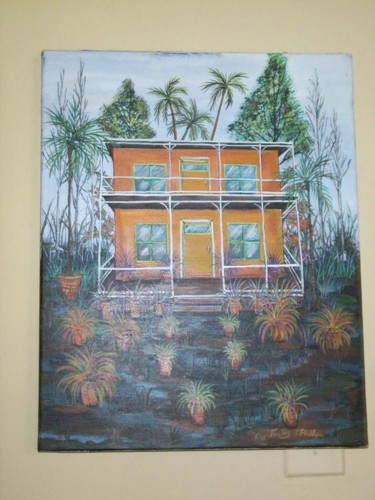 Painting titled "my home sweet home" by Timothy Phillips, Original Artwork
