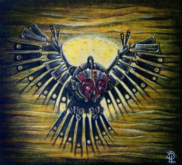 Картина под названием "“Лунный свет”" - Тимур Хужин, Подлинное произведение искусства, Акрил