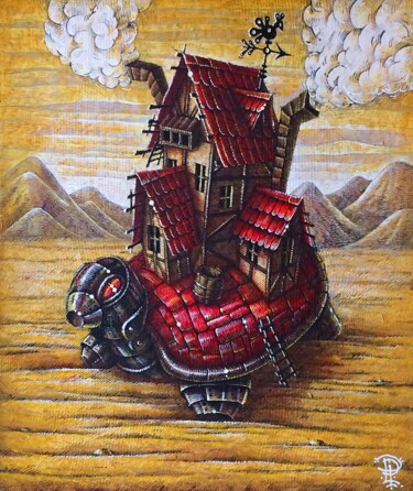 Картина под названием ""Путешествие"" - Тимур Хужин, Подлинное произведение искусства, Акрил