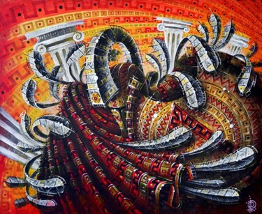 Картина под названием ""Иллюзия"" - Тимур Хужин, Подлинное произведение искусства, Акрил