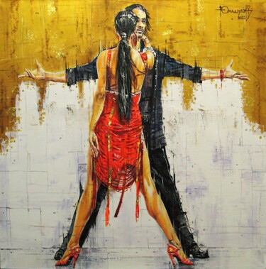 Картина под названием ""Latino dance"" - Timur Yumadilov, Подлинное произведение искусства, Масло