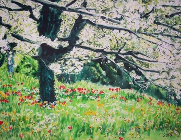 "Beyaz çiçekler" başlıklı Tablo Julia Timur tarafından, Orijinal sanat, Petrol