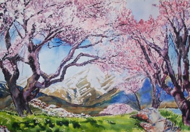 "dağalarda ilkbahar" başlıklı Tablo Julia Timur tarafından, Orijinal sanat, Petrol